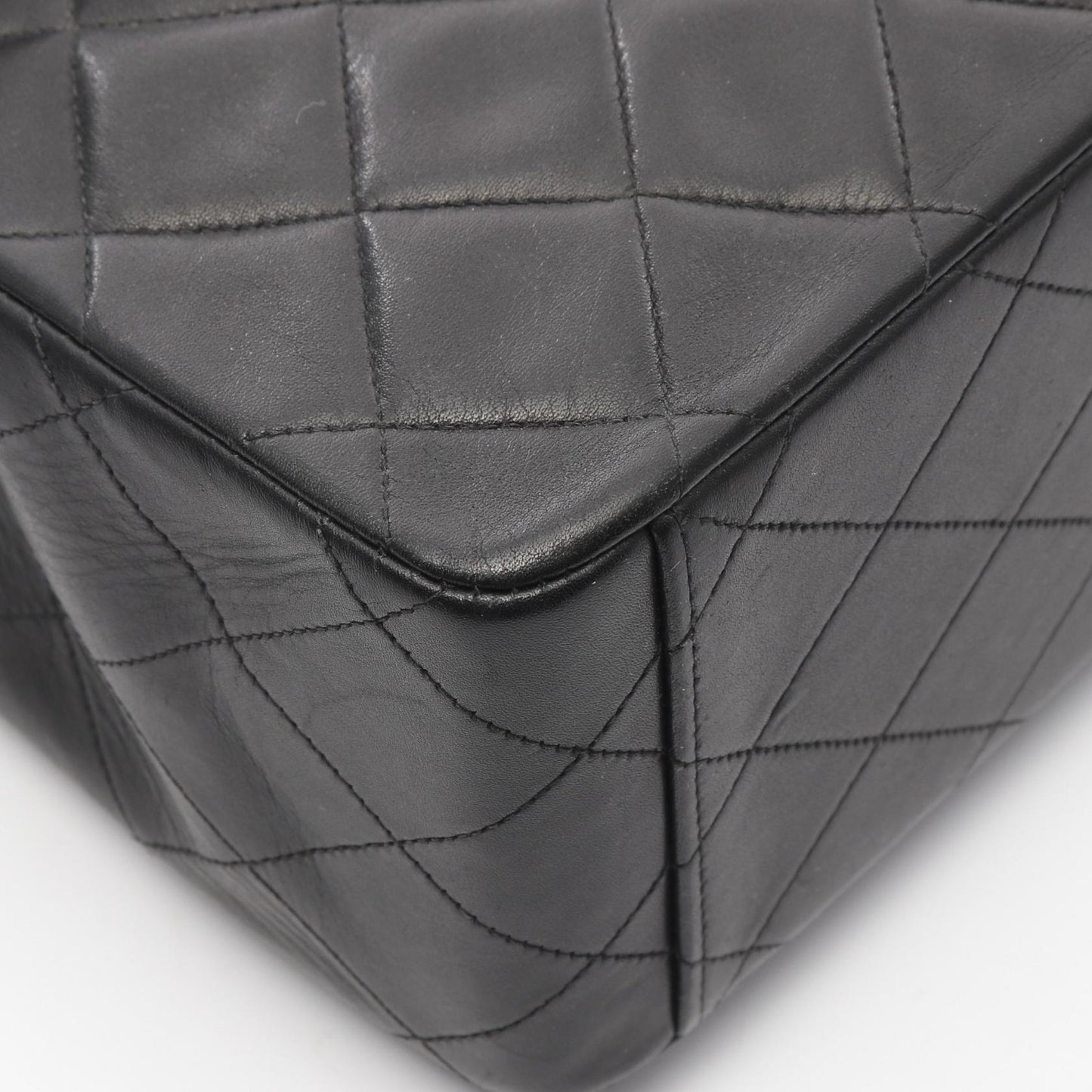 デカマトラッセ34 Wチェーンショルダーバッグ ラムスキン ブラック ゴールド金具 シャネル バッグ CHANEL