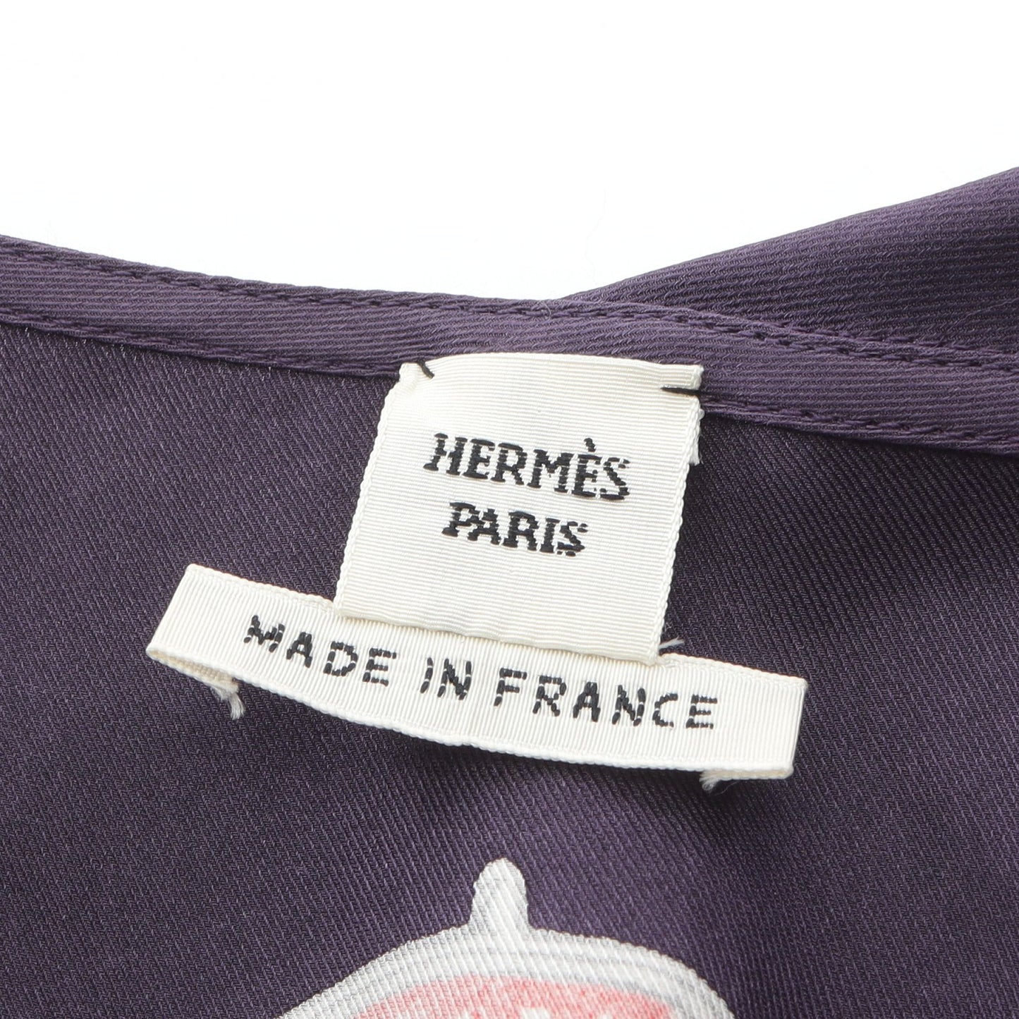 Etude pour une Parure de Gala ツイルレーヌ ワンピース フレンチスリーブ シルク パープル マルチカラー エルメス ワンピース HERMES