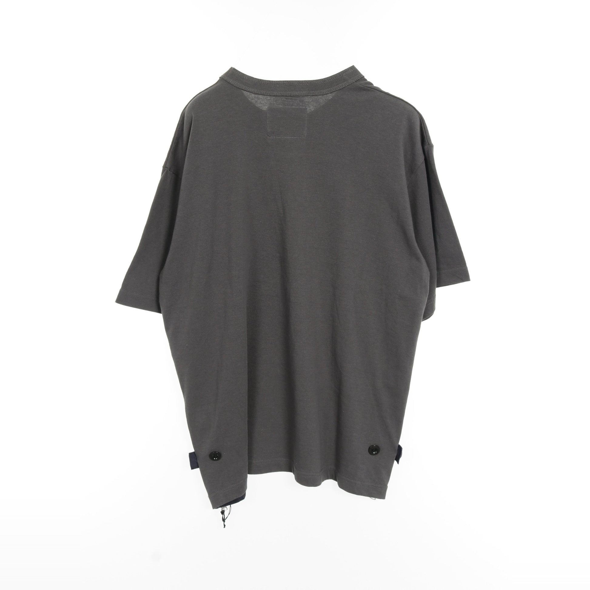 Tシャツ クルーネック コットン ダークグレー サカイ トップス sacai