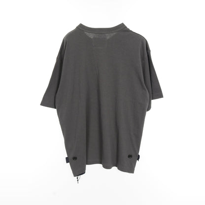 Tシャツ クルーネック コットン ダークグレー サカイ トップス sacai