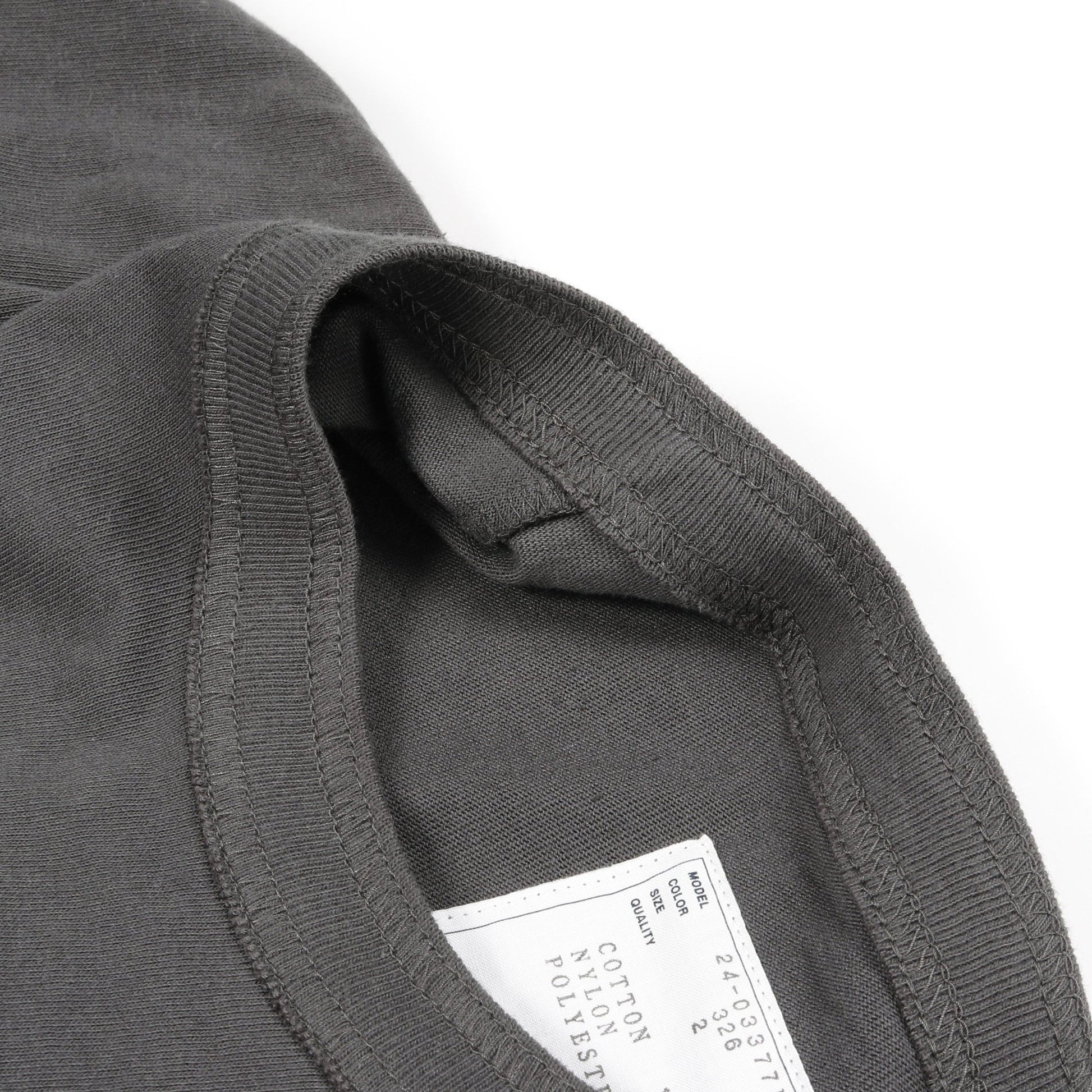 Tシャツ クルーネック コットン ダークグレー サカイ トップス sacai