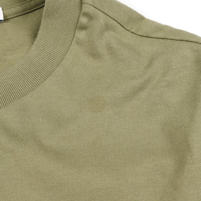 サファリイニシャルプリント Tシャツ クルーネック コットン カーキグリーン モンクレール トップス MONCLER