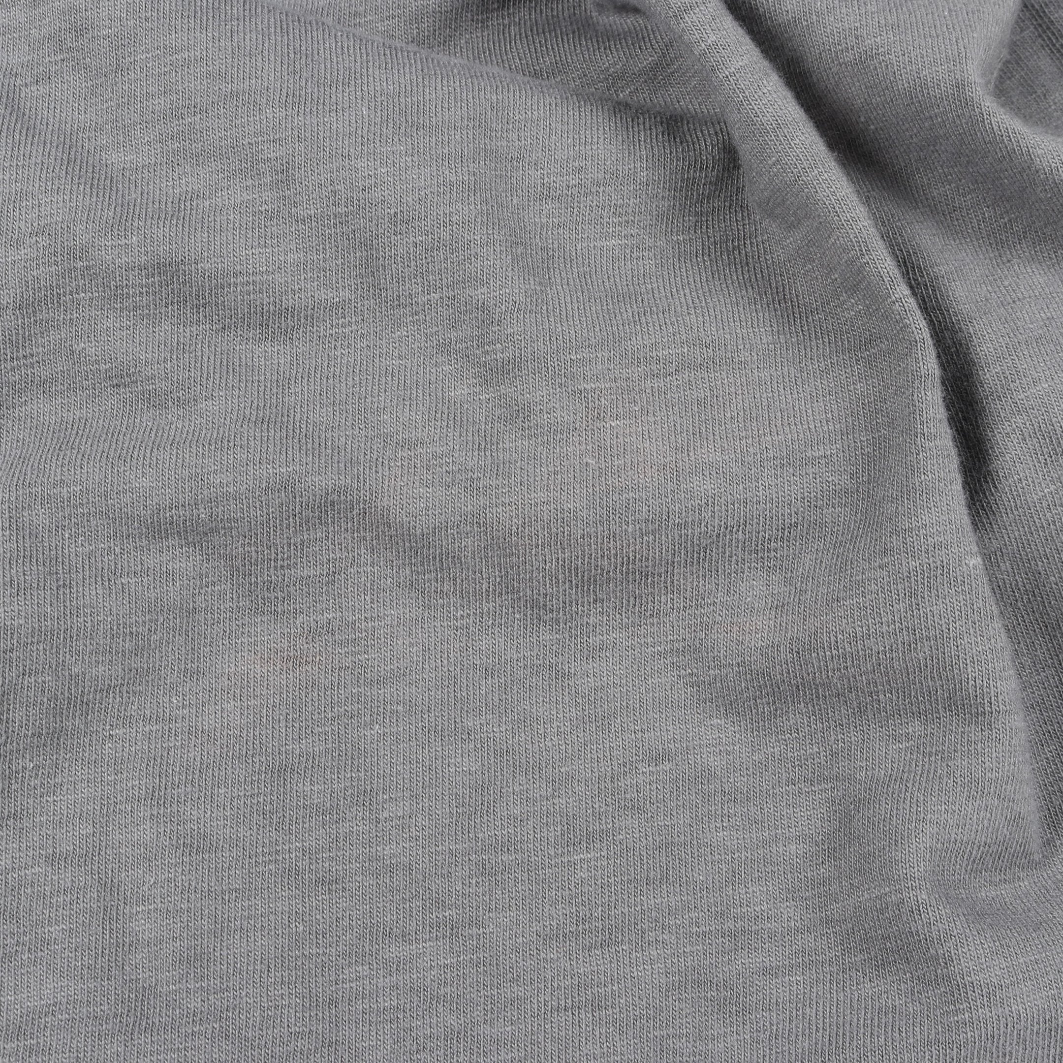 Tシャツ クルーネック 半袖 ロゴプリント コットン グレー