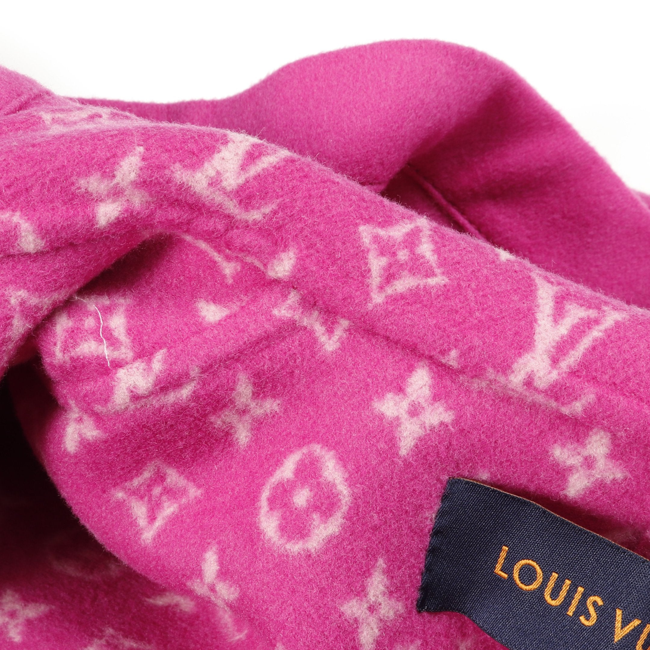 コート ウール シルク ピンクパープル フード付き 裏地