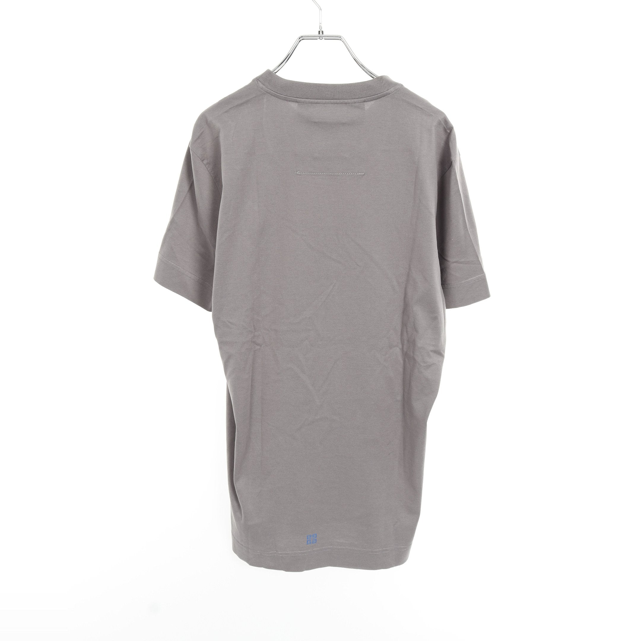 【入手困難・美品】ジバンシィ 4G チュール レイヤード Tシャツ 半袖 S 4G スケッチロゴ Tシャツ クルーネック 半袖 コットン グレー