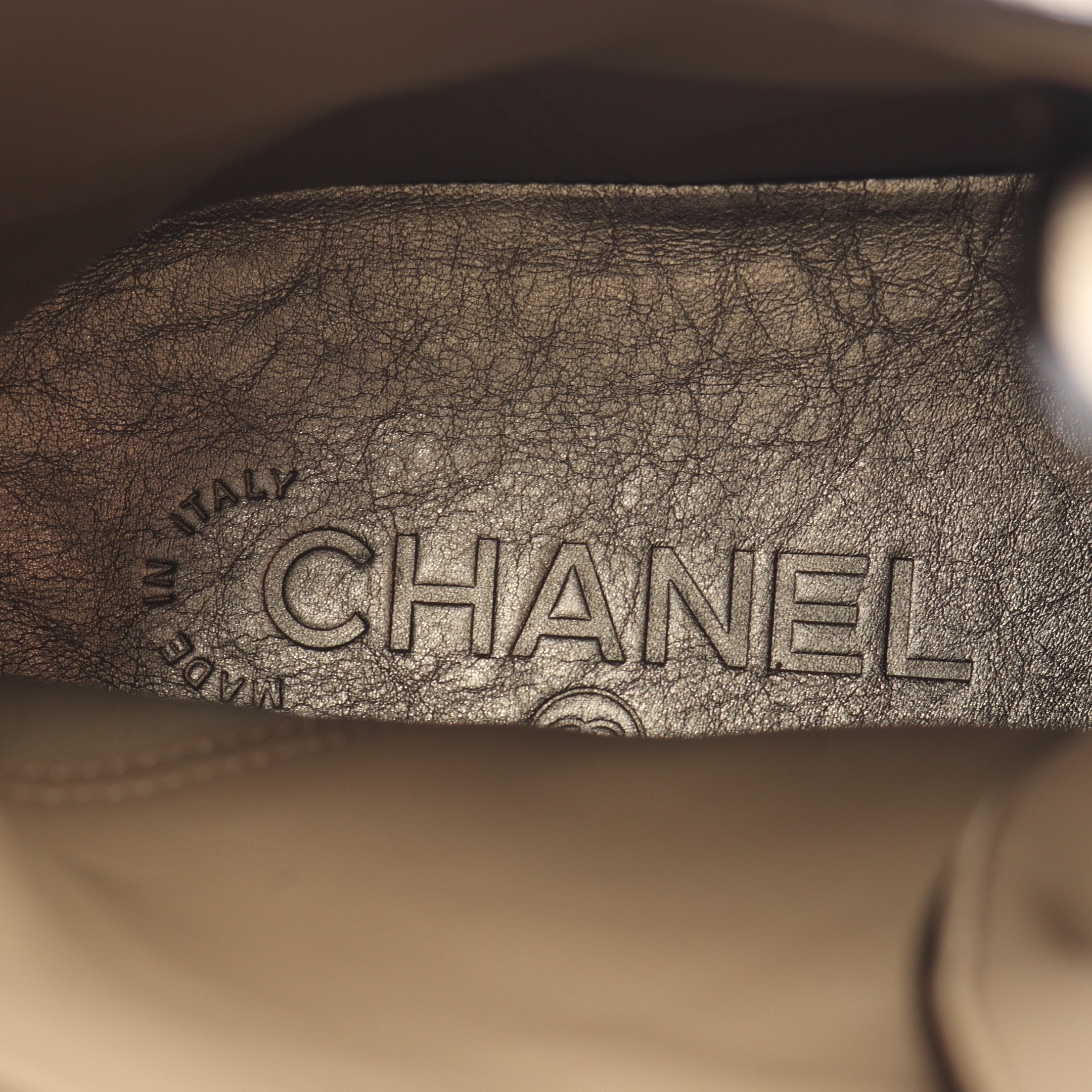 ココマーク ハイカットスニーカー キャンバス レザー ベージュ