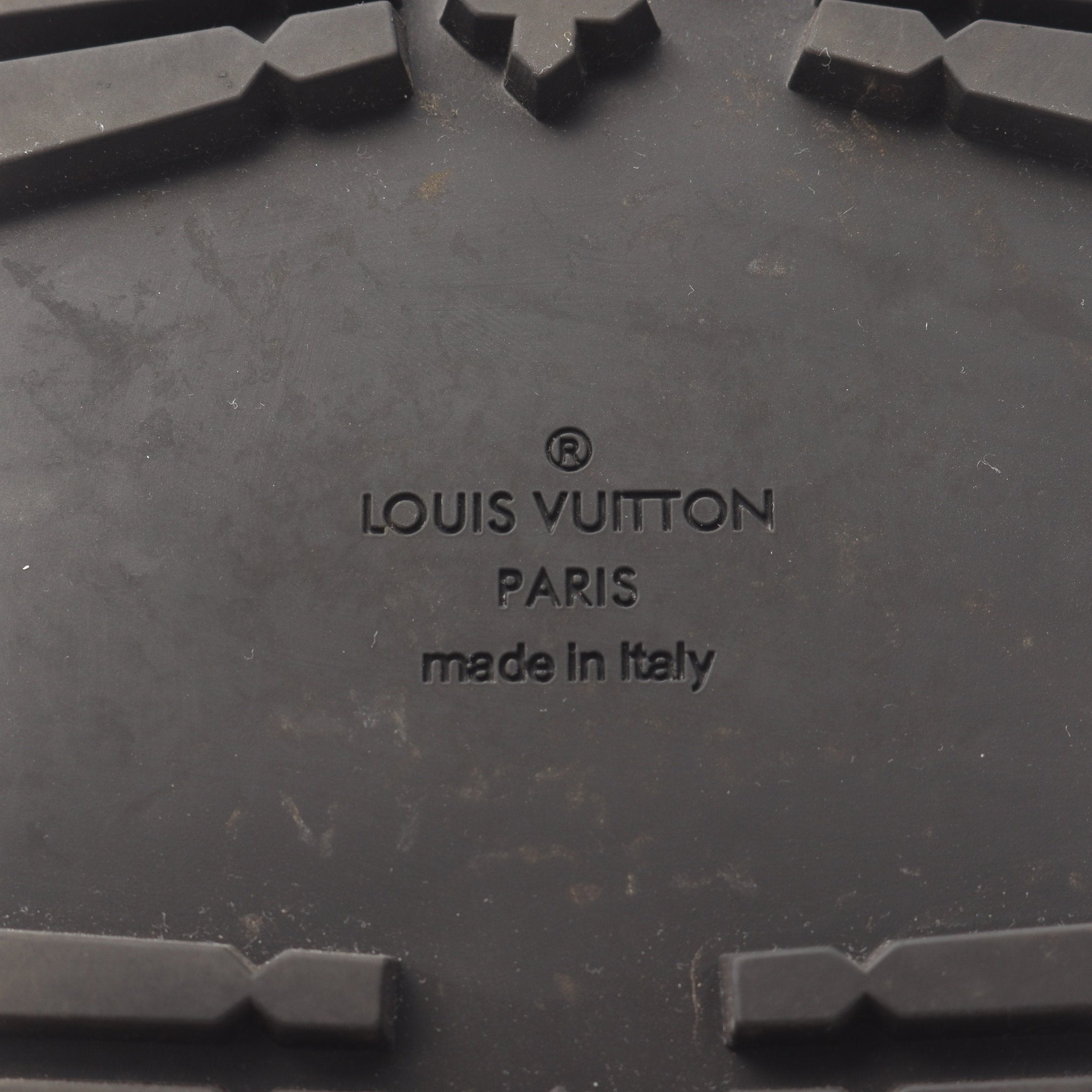 アベスライン ダービー モノグラム スニーカー レザー ブラック ルイ