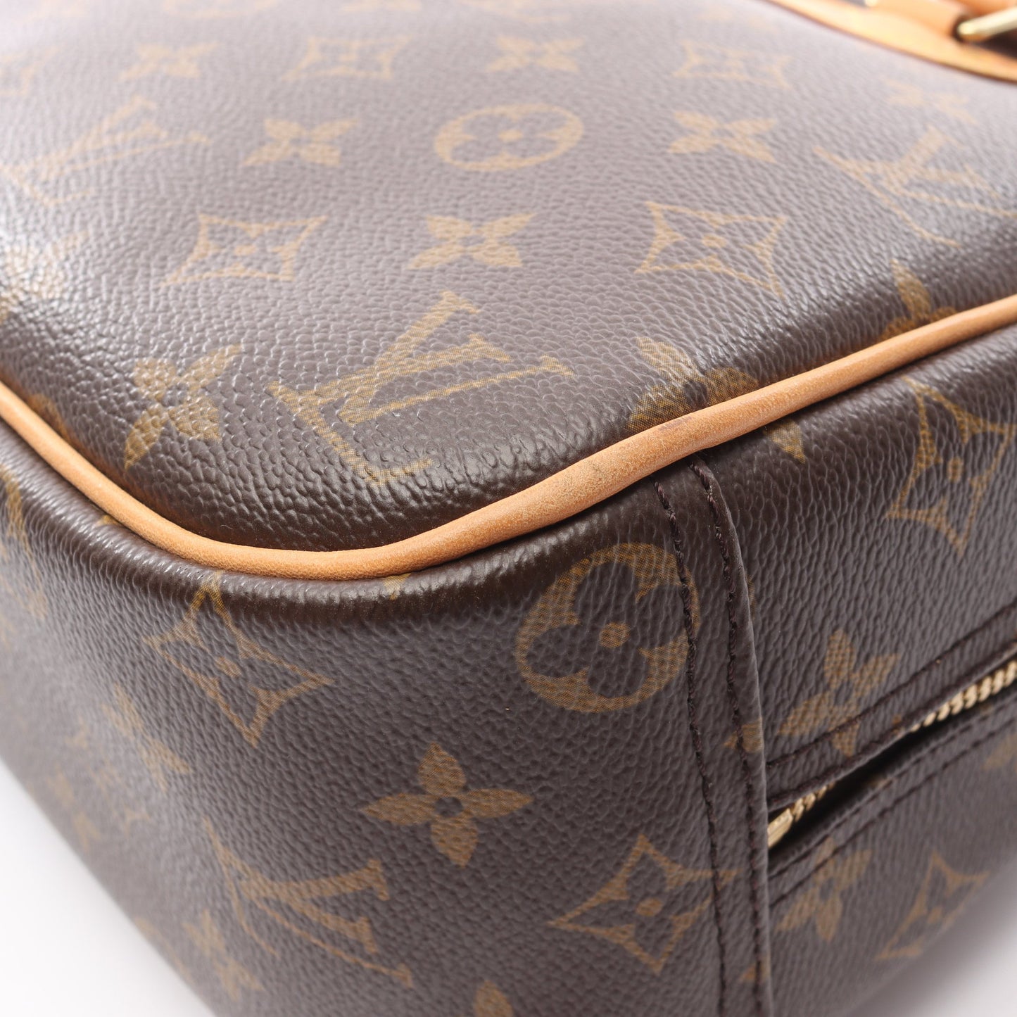トゥルーヴィル モノグラム ハンドバッグ PVC レザー ブラウン ルイヴィトン バッグ LOUIS VUITTON