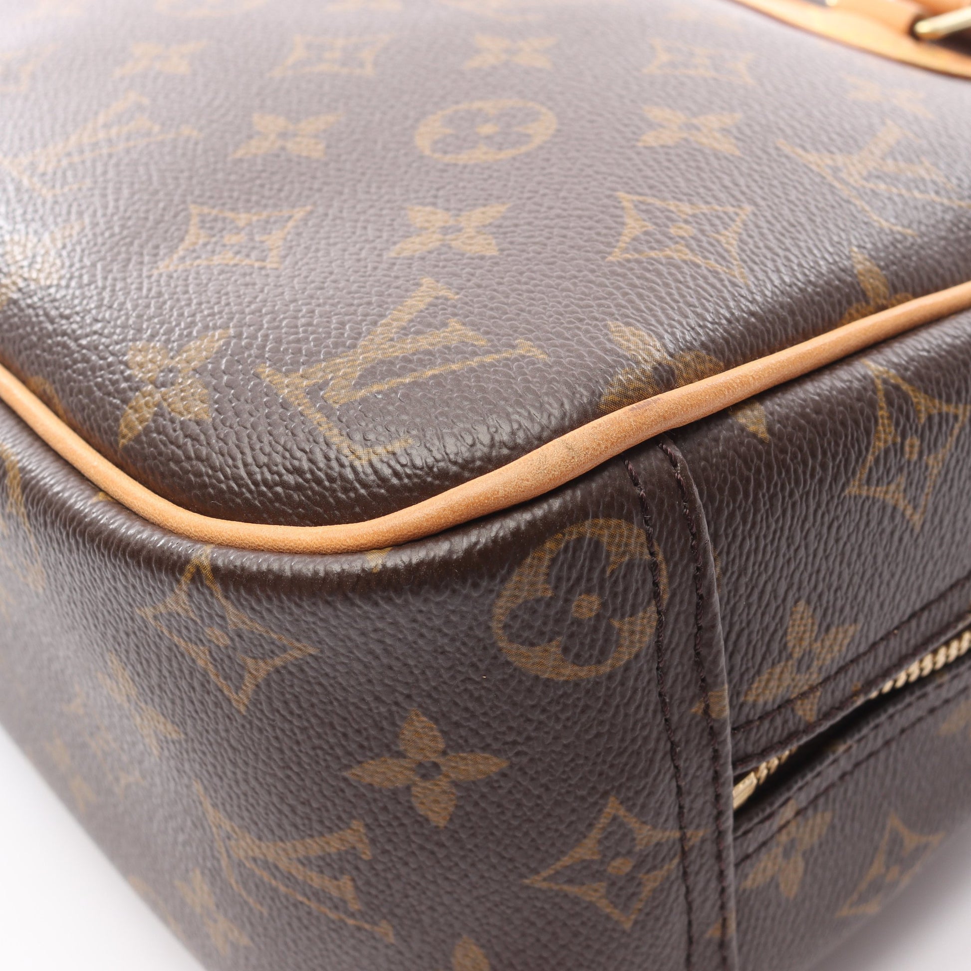 トゥルーヴィル モノグラム ハンドバッグ PVC レザー ブラウン ルイヴィトン バッグ LOUIS VUITTON