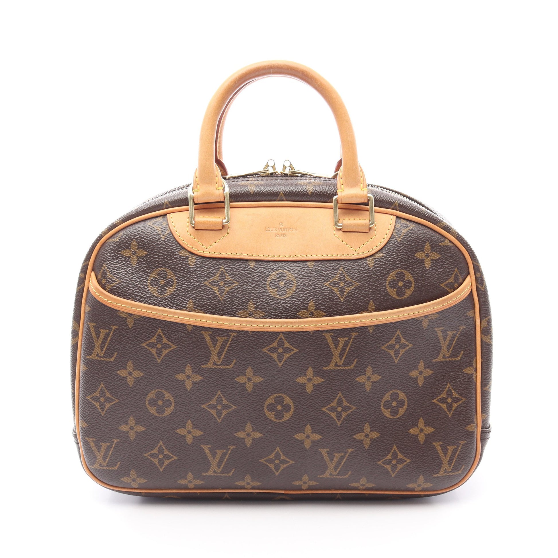トゥルーヴィル モノグラム ハンドバッグ PVC レザー ブラウン ルイヴィトン バッグ LOUIS VUITTON