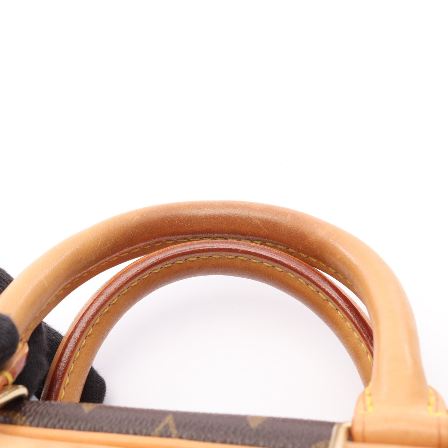 トゥルーヴィル モノグラム ハンドバッグ PVC レザー ブラウン ルイヴィトン バッグ LOUIS VUITTON