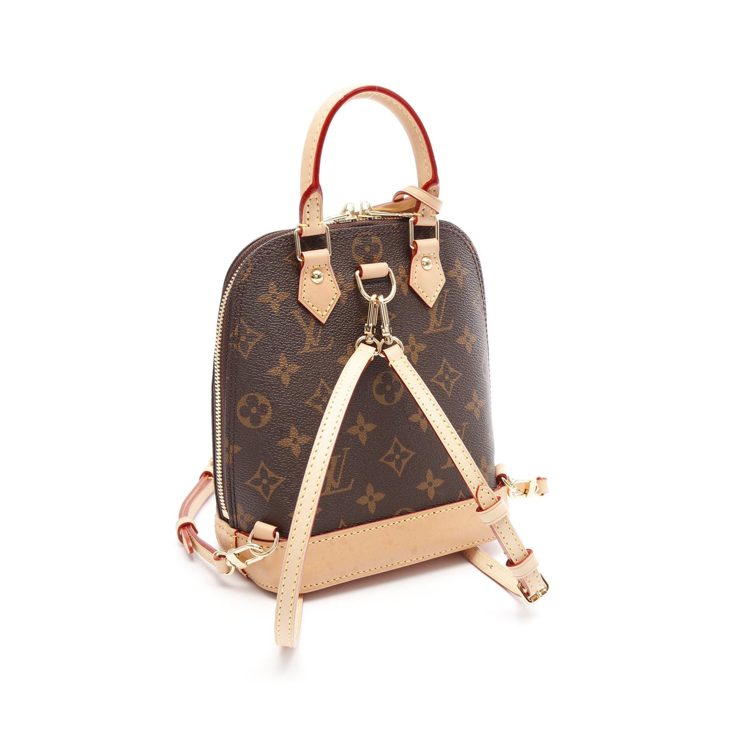 アルマ バックパック モノグラム リュックサック PVC レザー ブラウン 2WAY ルイヴィトン バッグ LOUIS VUITTON