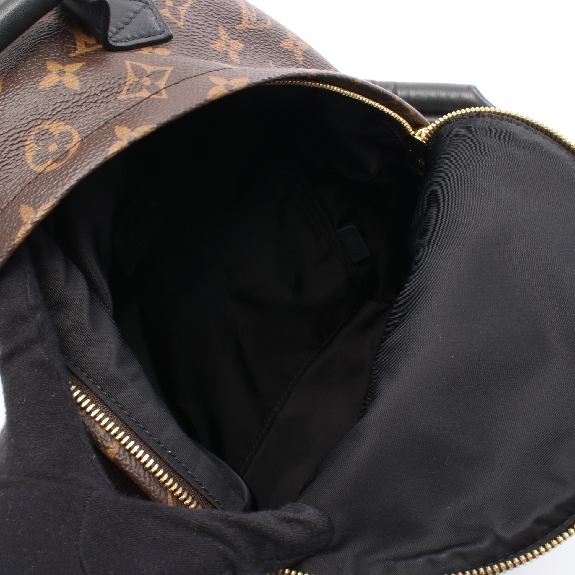 パームスプリングスPM モノグラム バックパック リュックサック PVC レザー ブラウン ブラック ルイヴィトン バッグ LOUIS VUITTON
