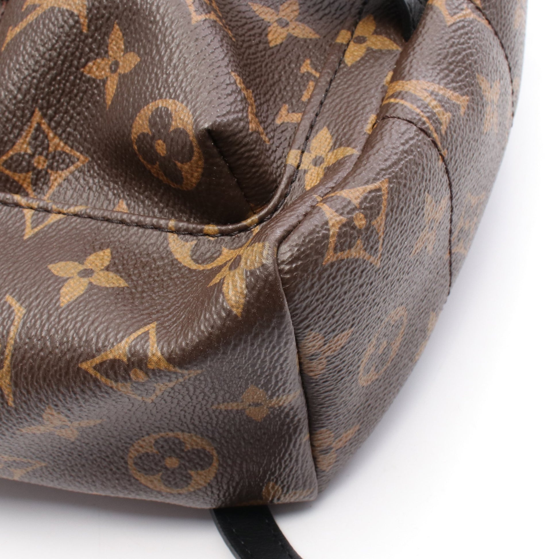 パームスプリングスPM モノグラム バックパック リュックサック PVC レザー ブラウン ブラック ルイヴィトン バッグ LOUIS VUITTON