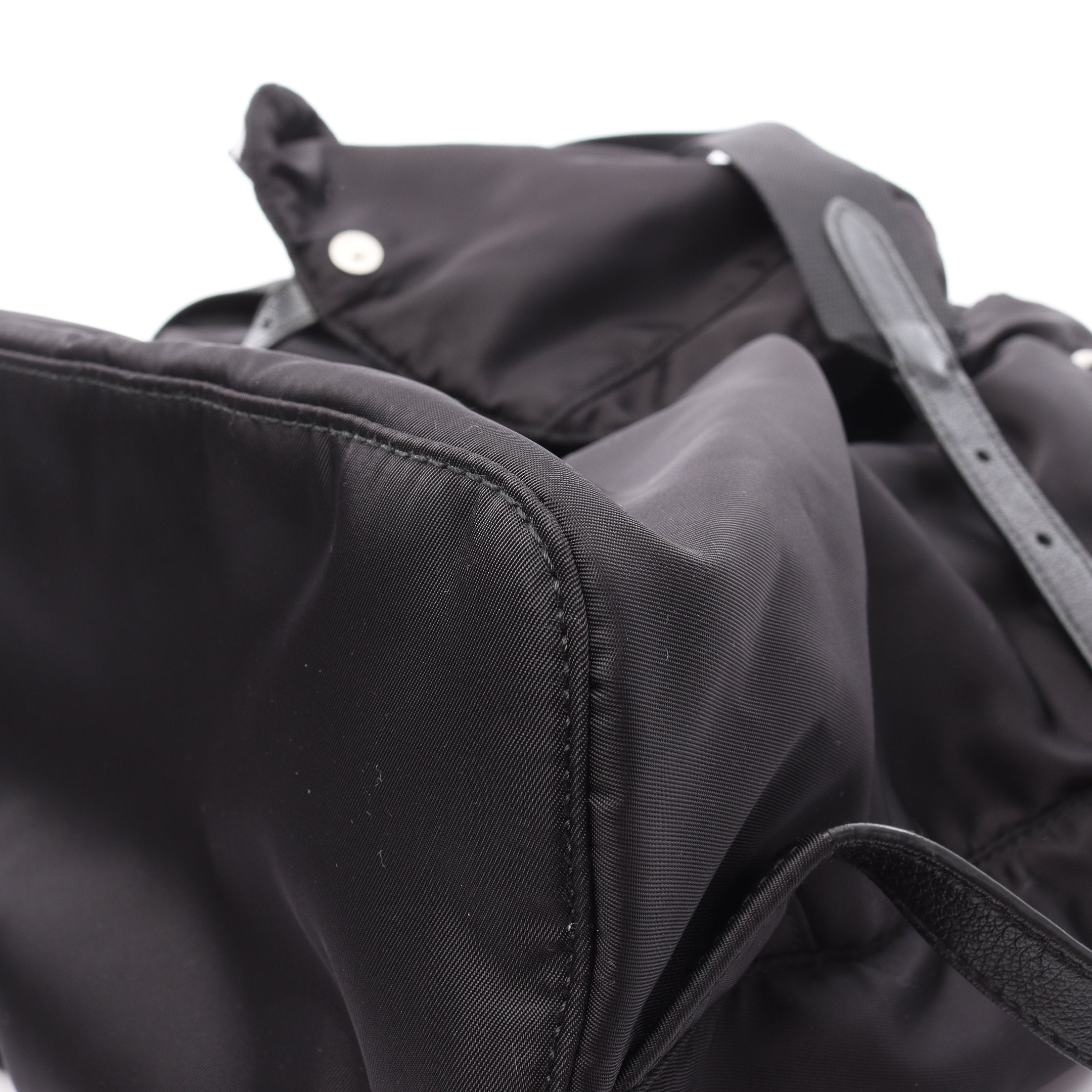 VELA バックパック リュックサック ナイロン レザー ブラック スタッズ