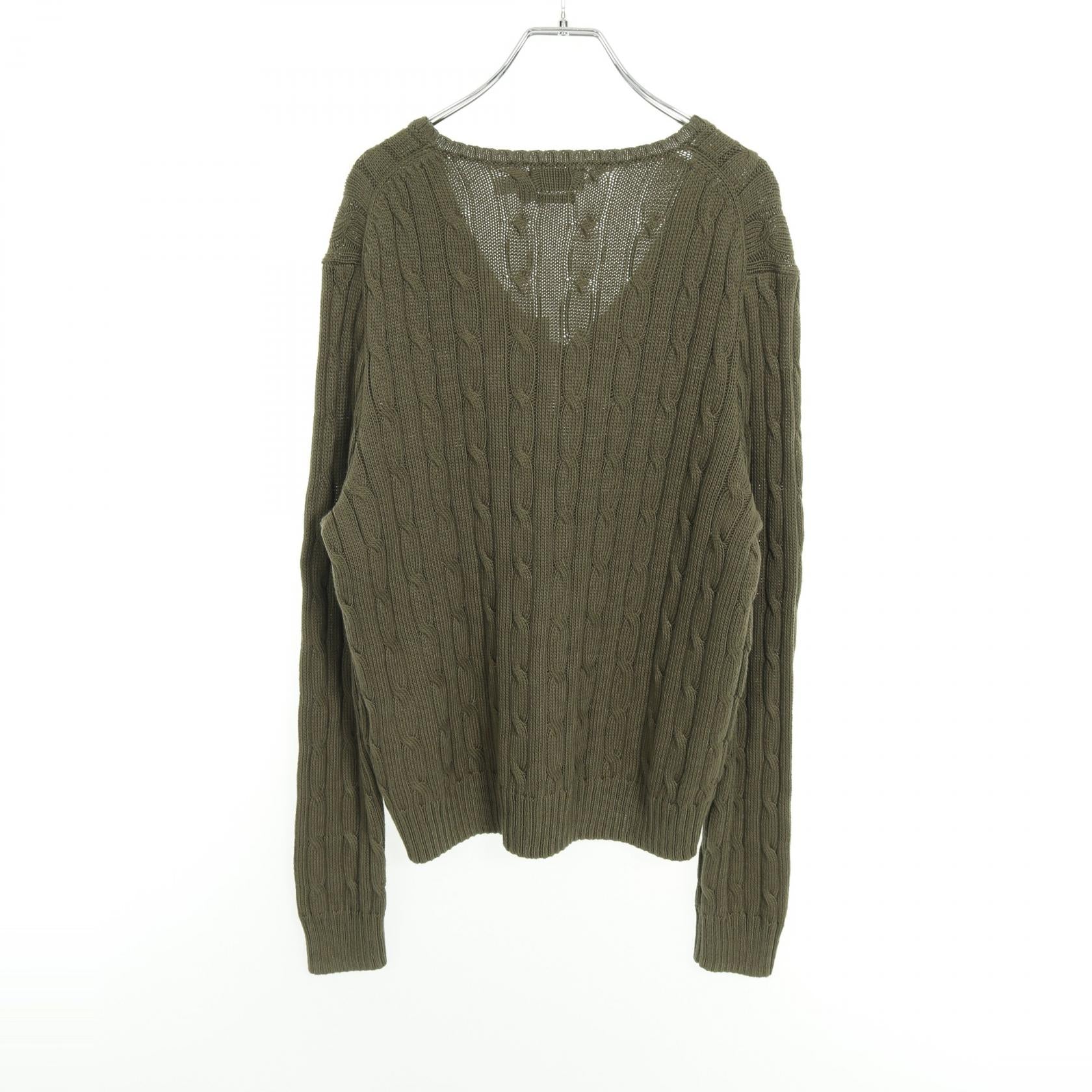 ラルフローレン　ケーブル　チルデン　ニット　グリーンM x-fed10y24n02z1a0a.jpg