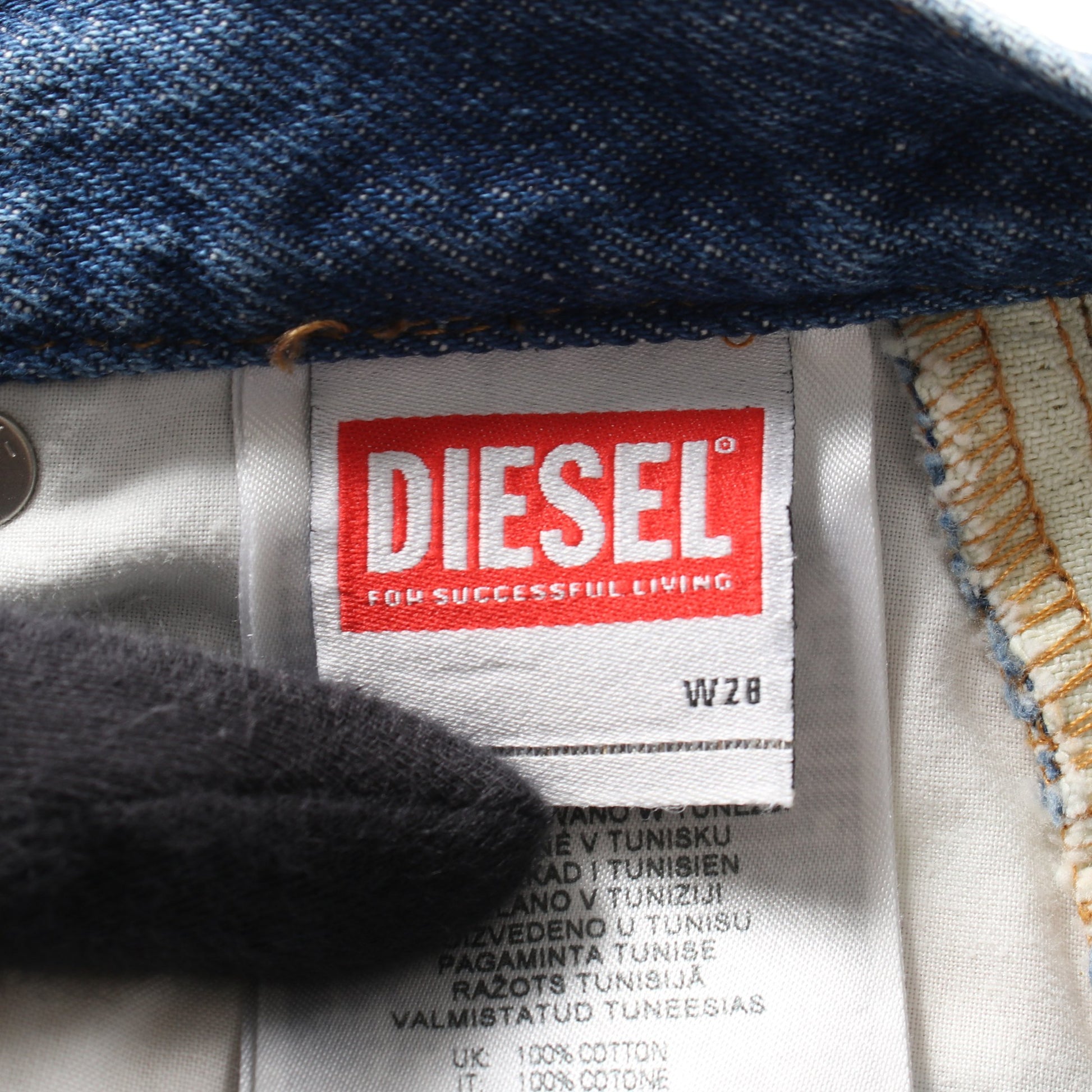 デニムスカート コットン ブルー ディーゼル ボトムス DIESEL