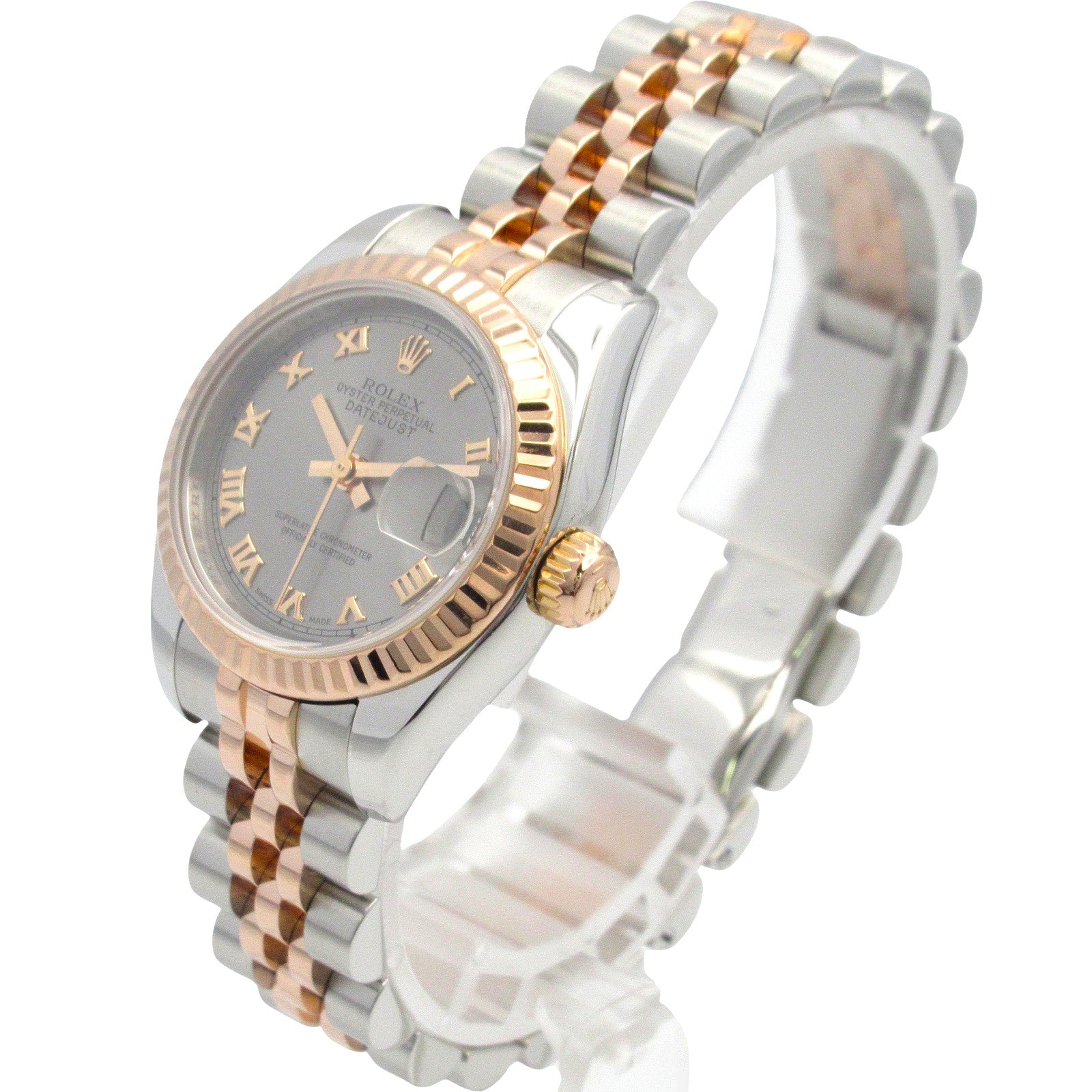 デイトジャスト D番 レディース 腕時計 自動巻き K18PG（ピンク  