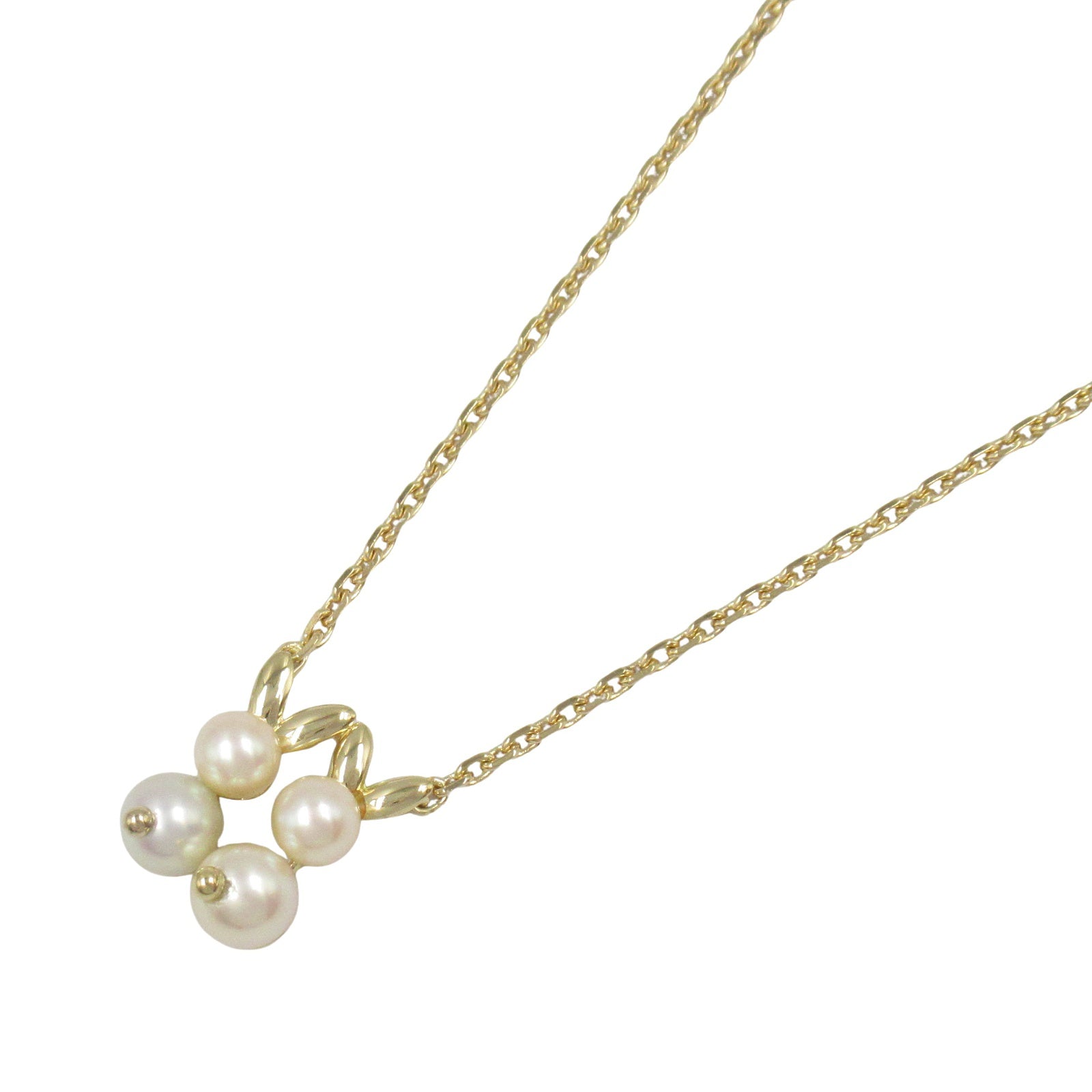 K18 イエローゴールドあこやパールネックレス