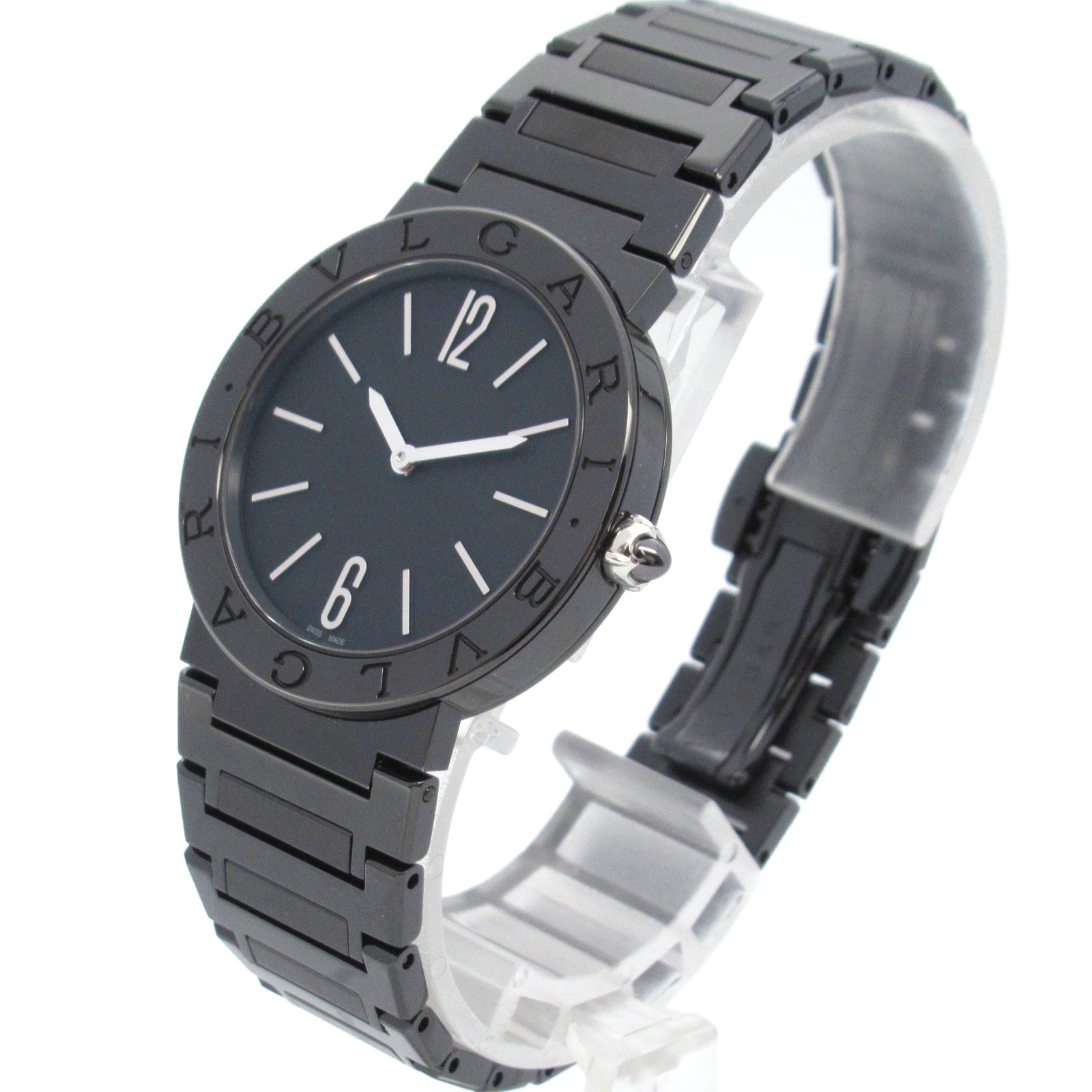 ブルガリ ブルガリ 12Pダイヤ レディース 腕時計 クオーツ ステンレス