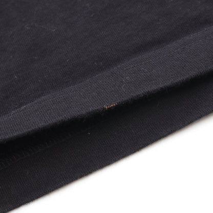 ロゴ刺繡 Tシャツ コットン ブラック バレンシアガ トップス BALENCIAGA