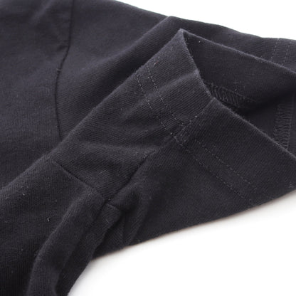 ロゴ刺繡 Tシャツ コットン ブラック バレンシアガ トップス BALENCIAGA