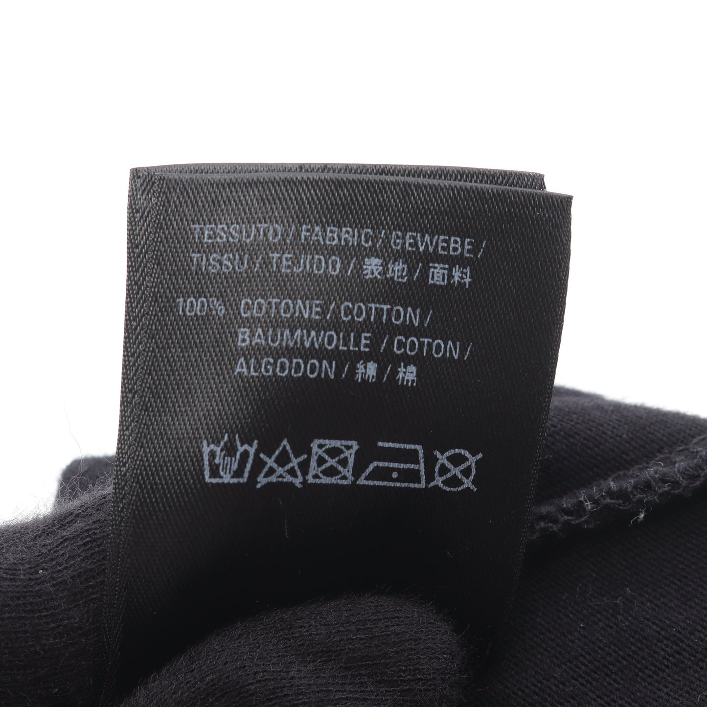 ロゴ刺繡 Tシャツ コットン ブラック バレンシアガ トップス BALENCIAGA