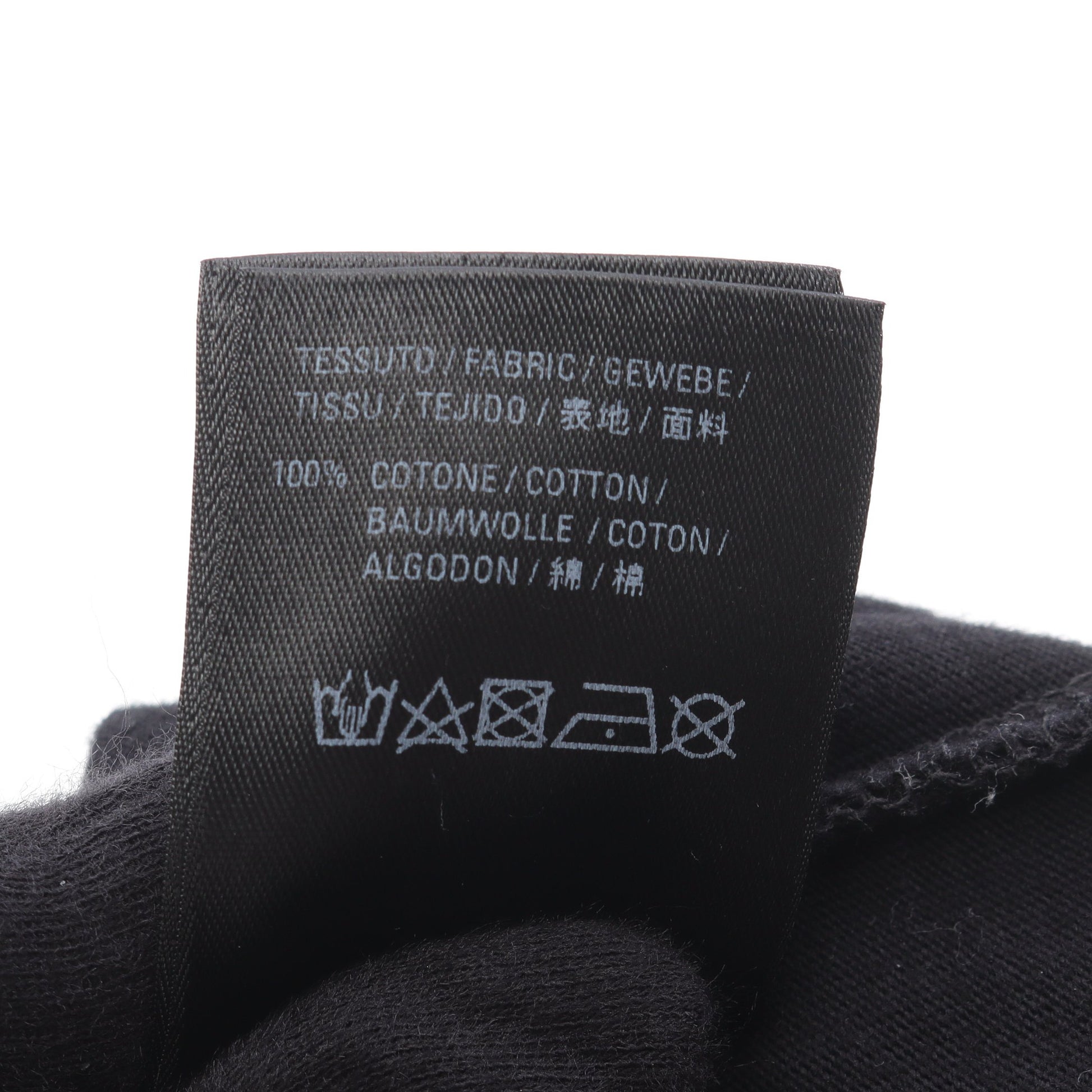 ロゴ刺繡 Tシャツ コットン ブラック バレンシアガ トップス BALENCIAGA