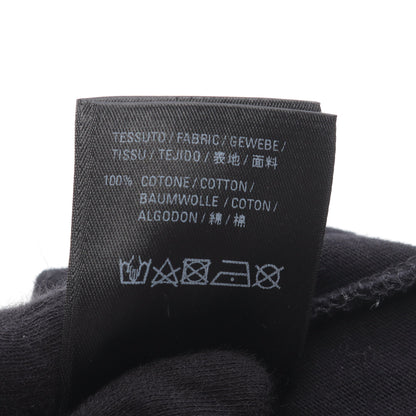 ロゴ刺繡 Tシャツ コットン ブラック バレンシアガ トップス BALENCIAGA