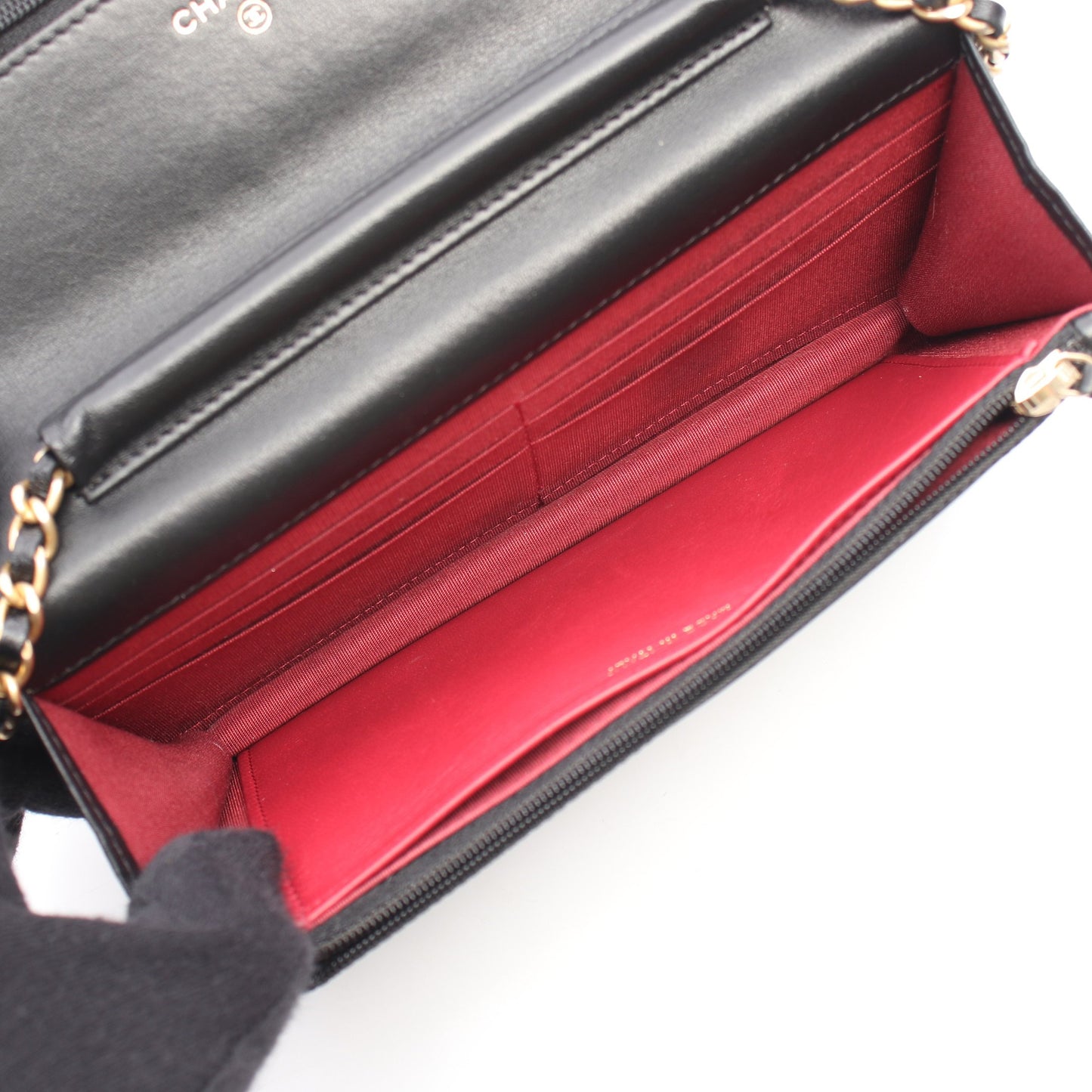 マトラッセ ループパールハンドル チェーンウォレット ラムスキン ブラック ゴールド金具 2WAY シャネル バッグ CHANEL