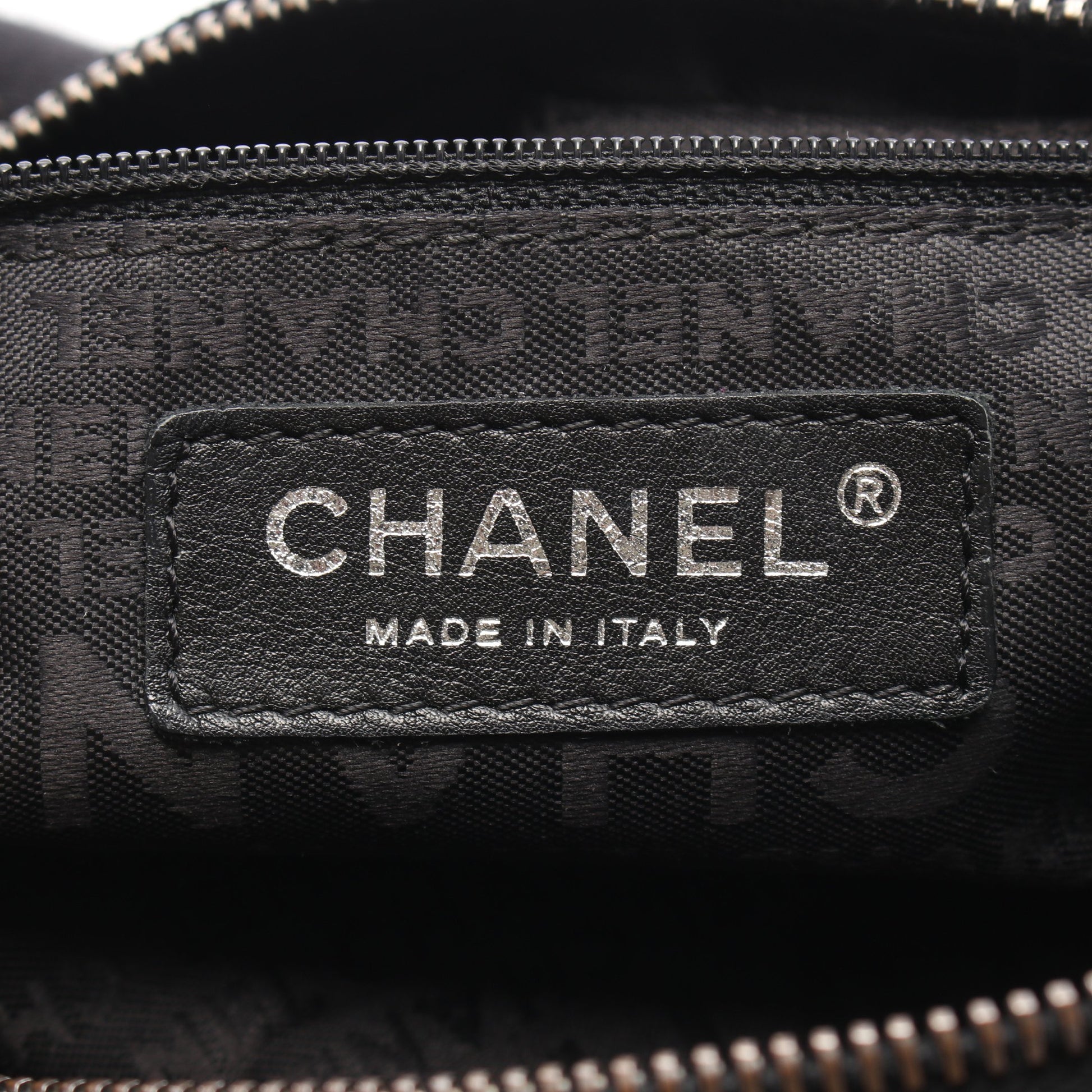 ココマーク チェーンハンドバッグ ベロア ブラック シルバー金具 シャネル バッグ CHANEL