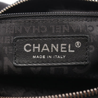 ココマーク チェーンハンドバッグ ベロア ブラック シルバー金具 シャネル バッグ CHANEL
