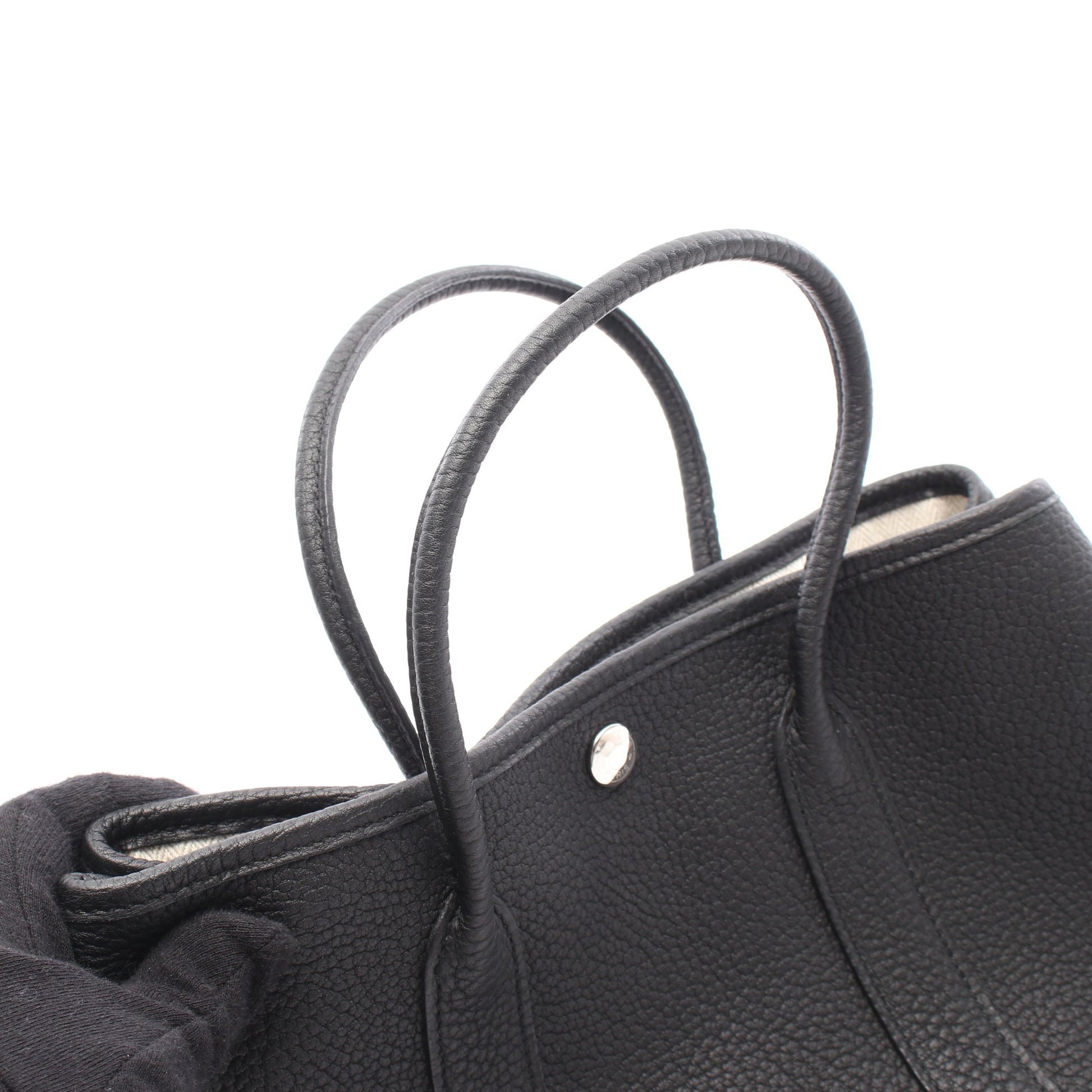 ガーデンパーティTPM ハンドバッグ トートバッグ ネゴンダ ブラック シルバー金具 T刻印 エルメス バッグ HERMES
