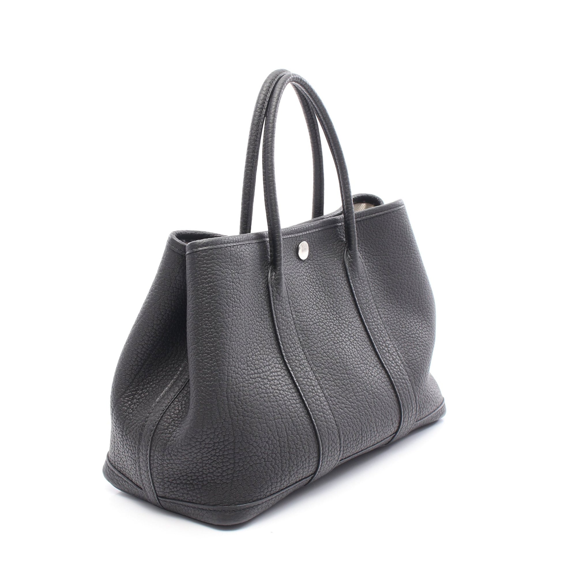 ガーデンパーティTPM ハンドバッグ トートバッグ ネゴンダ ブラック シルバー金具 T刻印 エルメス バッグ HERMES