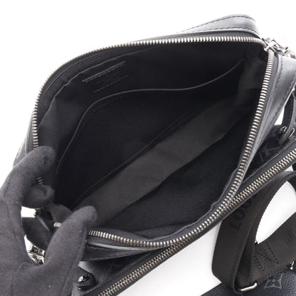 トリオ メッセンジャー モノグラム エクリプス ショルダーバッグ PVC レザー ブラック グレー ルイヴィトン バッグ LOUIS VUITTON