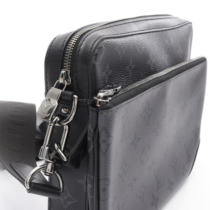トリオ メッセンジャー モノグラム エクリプス ショルダーバッグ PVC レザー ブラック グレー ルイヴィトン バッグ LOUIS VUITTON