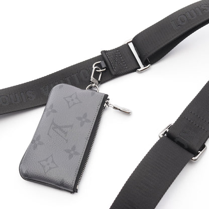 トリオ メッセンジャー モノグラム エクリプス ショルダーバッグ PVC レザー ブラック グレー ルイヴィトン バッグ LOUIS VUITTON