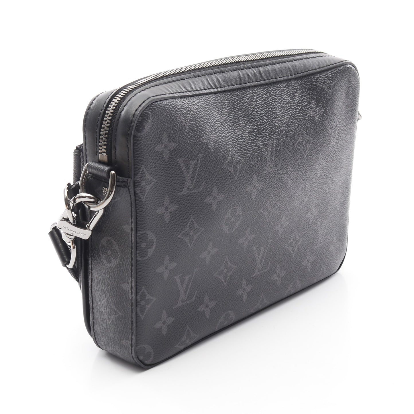 トリオ メッセンジャー モノグラム エクリプス ショルダーバッグ PVC レザー ブラック グレー ルイヴィトン バッグ LOUIS VUITTON