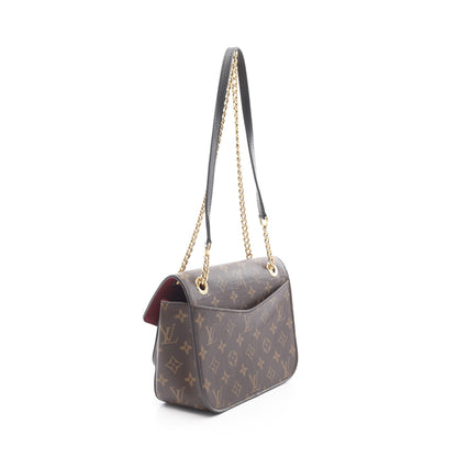 パッシー モノグラム チェーンショルダーバッグ PVC レザー ブラウン ブラック ルイヴィトン バッグ LOUIS VUITTON
