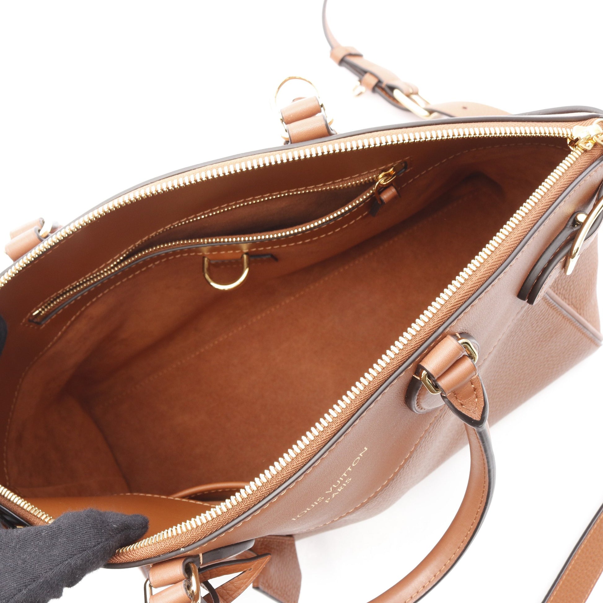 ヴァンドームMM ゴールド ハンドバッグ レザー ライトブラウン 2WAY ルイヴィトン バッグ LOUIS VUITTON