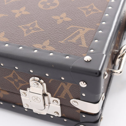 クラッチ ボックス モノグラムマカサー ショルダーバッグ PVC レザー ブラウン ブラック ルイヴィトン バッグ LOUIS VUITTON