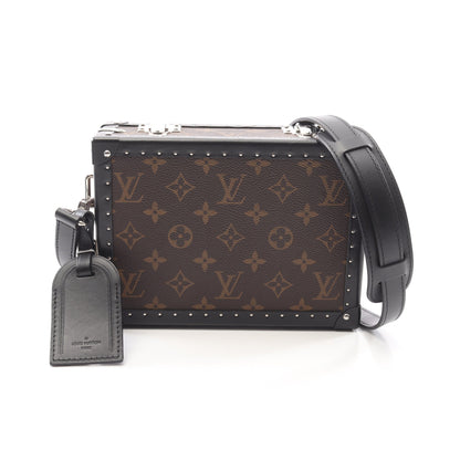 クラッチ ボックス モノグラムマカサー ショルダーバッグ PVC レザー ブラウン ブラック ルイヴィトン バッグ LOUIS VUITTON