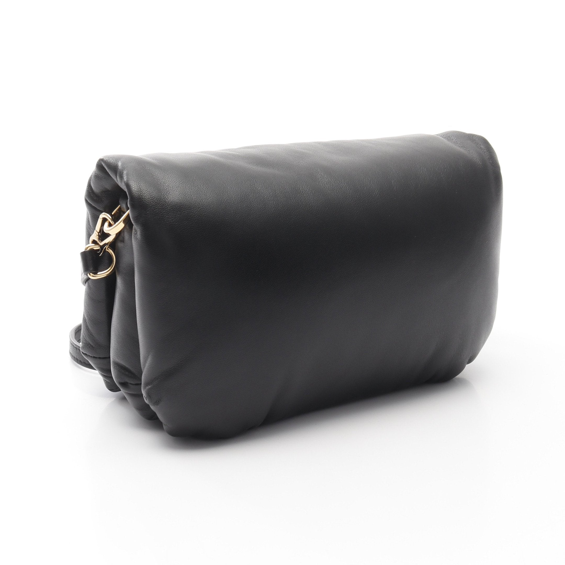 ゴヤ パファーバッグ ミニ ショルダーバッグ レザー ブラック ロエベ