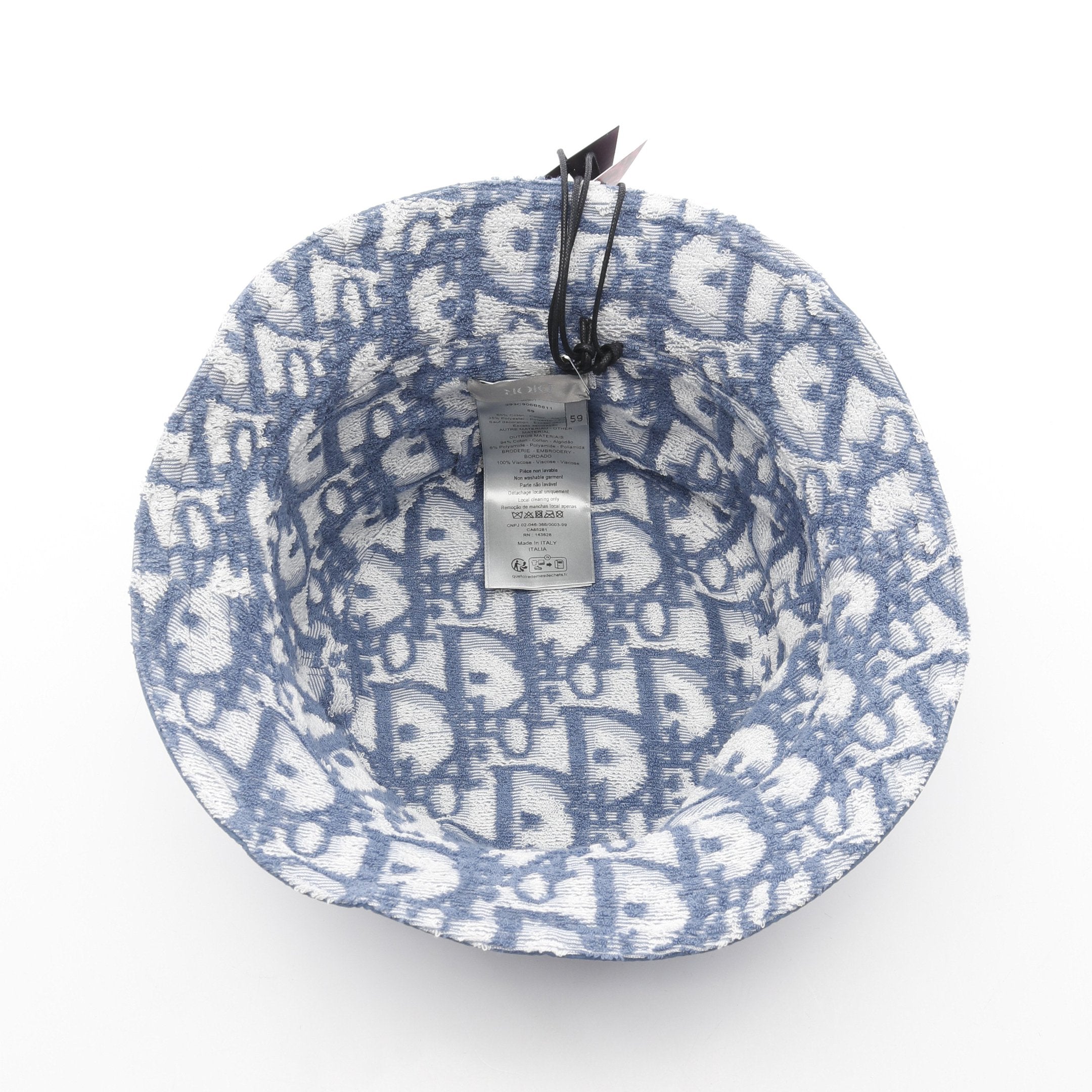 ディオール DIOR AND PARLEY ナイロンコットンバケットハット DIOR AND PARLEY バケット ハット コットン ナイロン ブルー