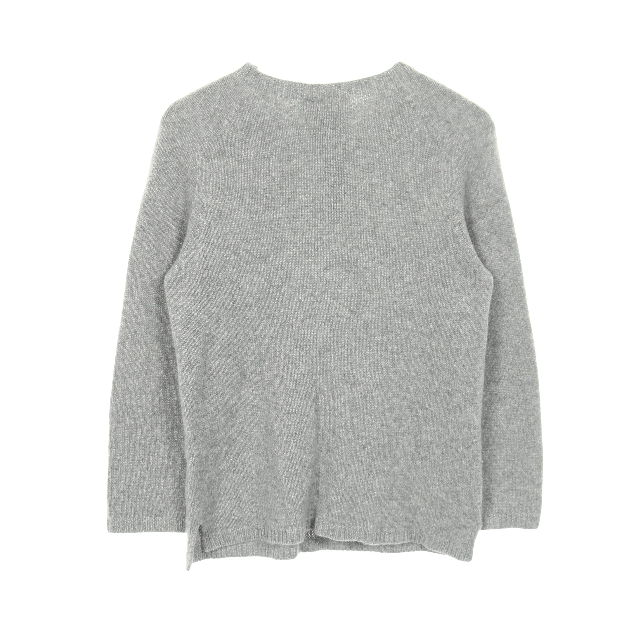ニット クルーネック ウール カシミヤ グレー エスマックスマーラ – RECLO