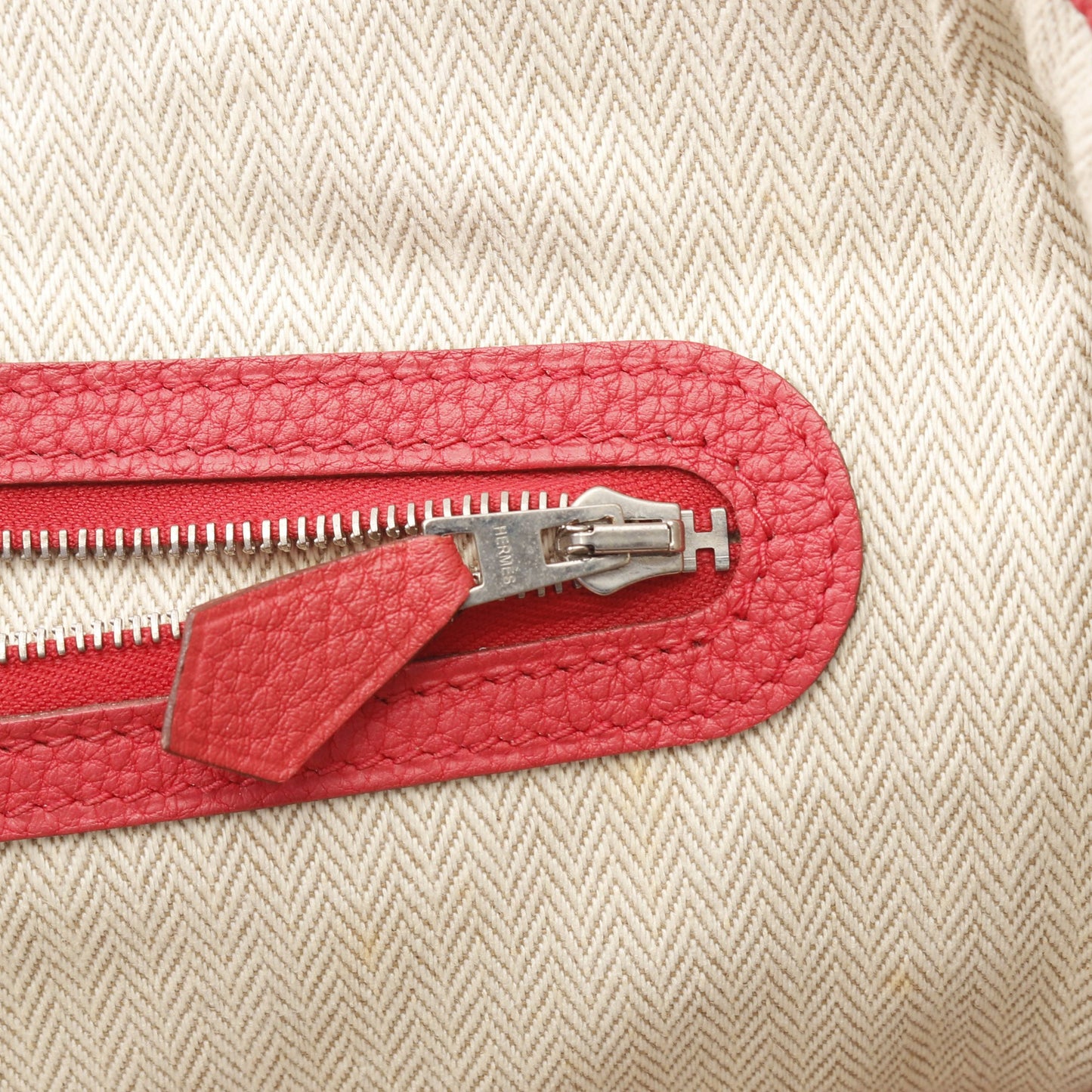 ガーデンパーティPM ハンドバッグ トートバッグ ネゴンダ ピンクパープル シルバー金具 T刻印 エルメス バッグ HERMES