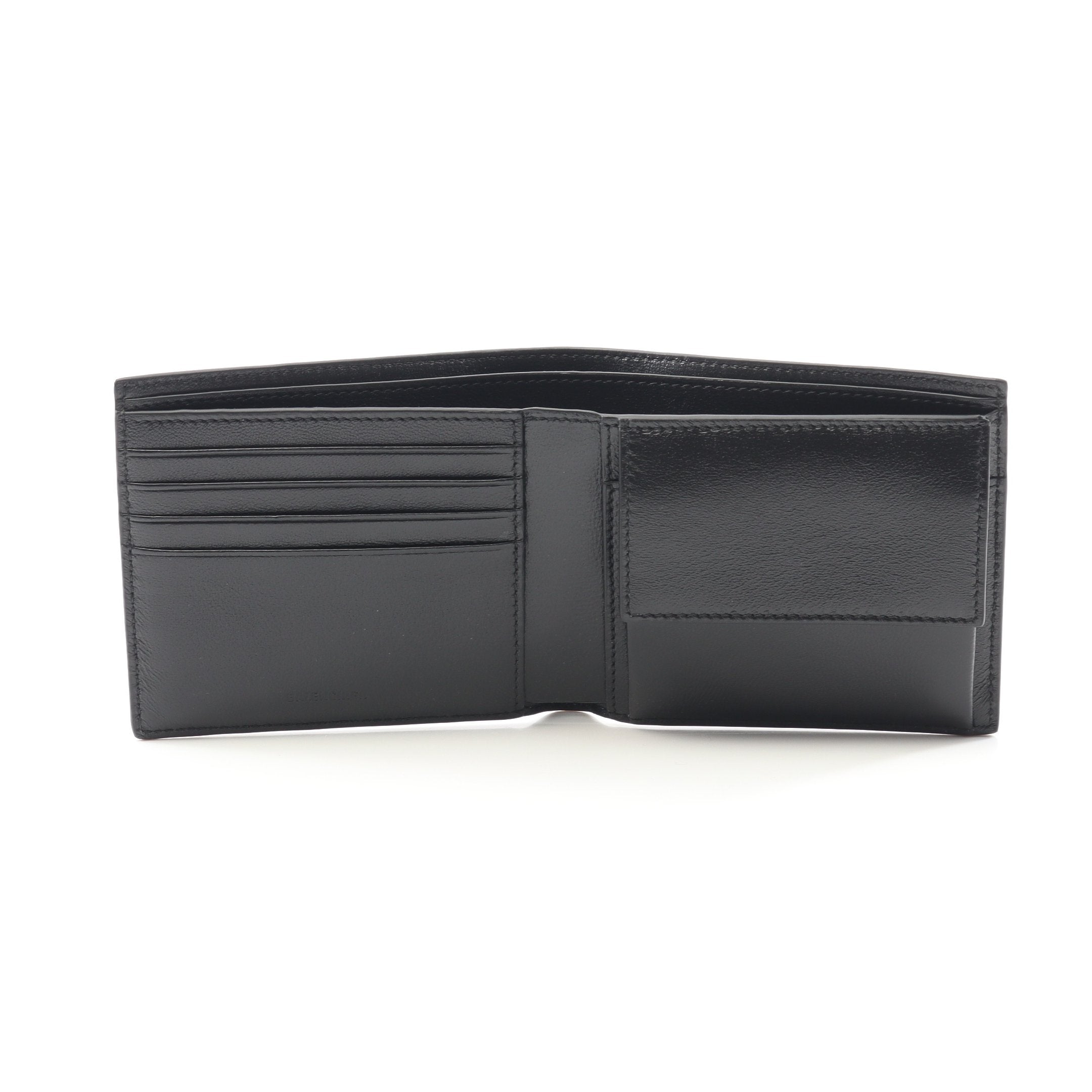 BALENCIAGA 二つ折り財布 ブラック　コンパクトウォレット BALENCIAGA（バレンシアガ） 財布 二つ折り コンパクト ミニ財布