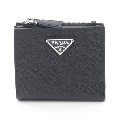 SAFFIANO TRIANG 二つ折り財布 サフィアーノレザー ブラック プラダ  