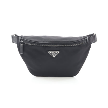 RE-NYLON TESSUTO+SAFFIANO ベルトバッグ ボディバッグ ウエストバッグ ナイロン サフィアーノレザー ブラック プラダ バッグ PRADA