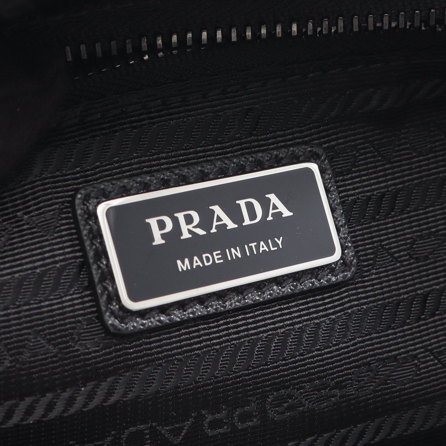 RE-NYLON TESSUTO+SAFFIANO ベルトバッグ ボディバッグ ウエストバッグ ナイロン サフィアーノレザー ブラック プラダ バッグ PRADA